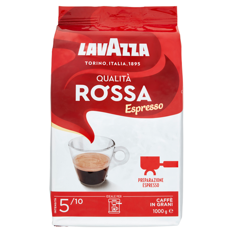 Lavazza Qualità Rossa Caffè in Grani Coffee whole beans (1Kg)