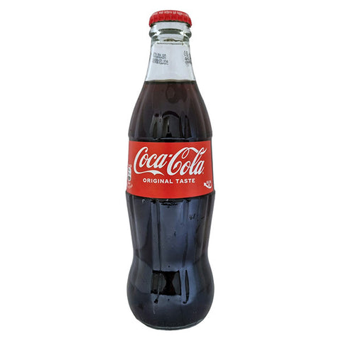 Coca Cola Original soft drink 330ml in glass