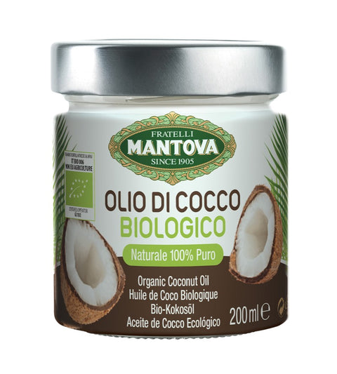 Fratelli Mantova Olio di Cocco Biologico Organic Coconut Oil 200ml