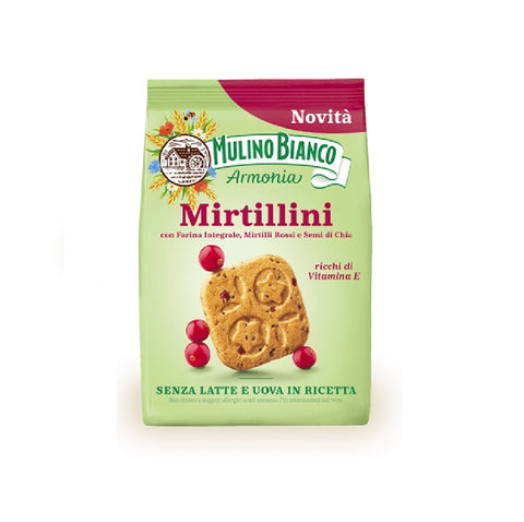 Mulino Bianco Mirtillini cookies with wholemeal flour, cranberries and chia seeds 270g