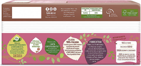 Misura Fibrextra Crackers Integrali Barbabietola e Carota Nera Wholemeal Beetroot and Black Carrot Crackers 385g