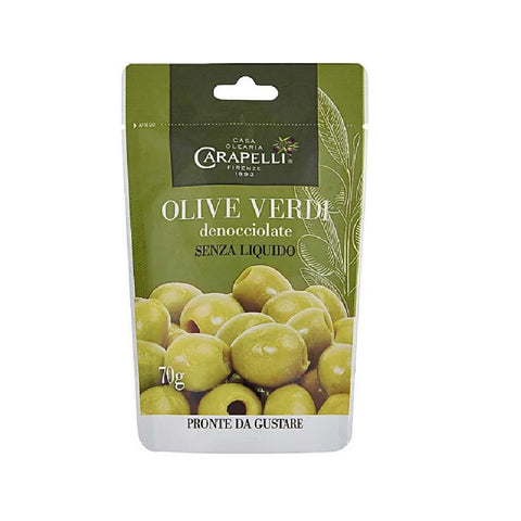 Carapelli Olive Verdi denocciolate Pitted green olives 70gr