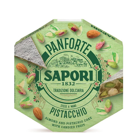 Sapori Panforte Pistacchio Christmas cake with candied fruit and pistachios 280g