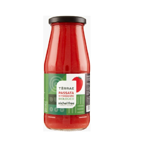 Terrae Passata di Pomodoro ORGANIC Tomato Puree "NICHEL FREE" 420gr