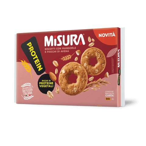 Misura Protein biscotti con mandorle e avena 260gr - Misura Protein  biscuits with almonds and oats