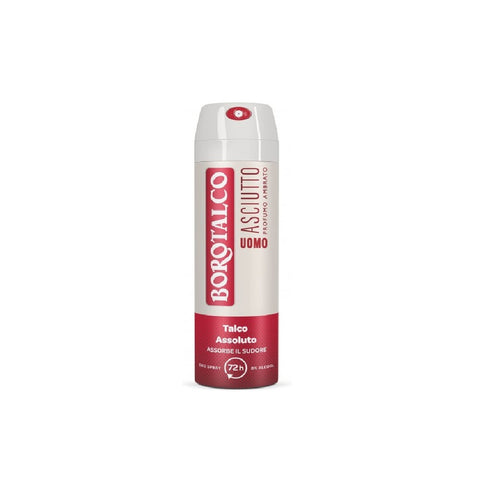 Borotalco Deodorante Uomo Spray Asciutto Ambrato 150 ml - Talcum powder Men's Deodorant Dry Spray Amber