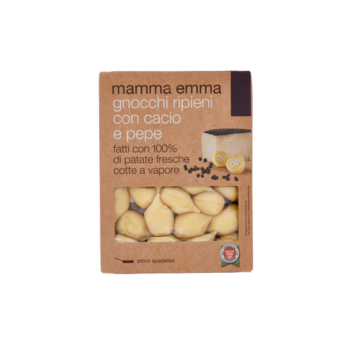 Mamma Emma Gnocchi ripieni Cacio e Pepe Stuffed gnocchi with cheese and pepper 3x 350g