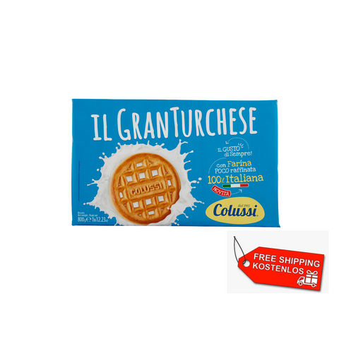 3x Colussi Gran Turchese Granturchese Butter Biscuits Cookies snack 800g (free shipping from the U.K.)