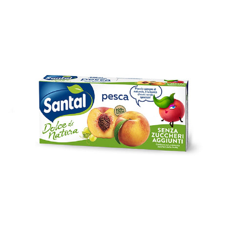 Parmalat Santal succo di frutta Pesca senza zuccheri aggiunti 3x200ml - Peach fruit juice with no added sugar