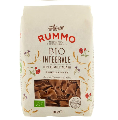 Rummo Farfalle N°85 Bio Integrale 100% Italian wheat pasta 500g