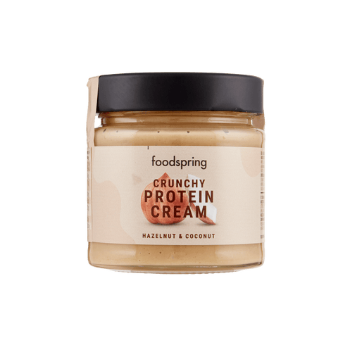 Foodspring Crema Proteica Crunchy Nocciola e Cocco Crunchy Hazelnut and Coconut Protein Cream 200g