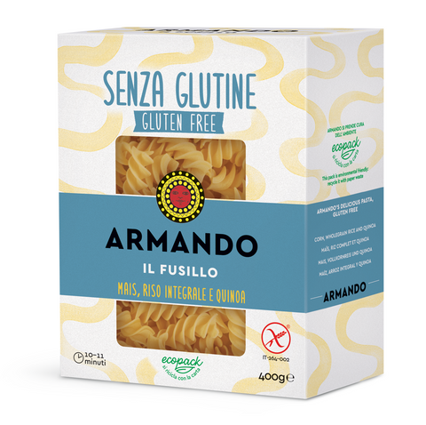 Armando Il Fusillo senza glutine Italian gluten-free pasta 400g