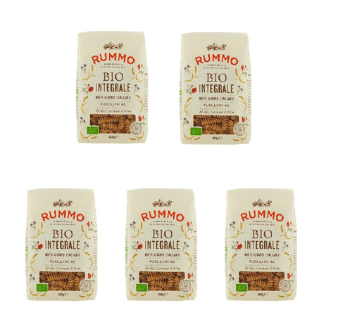 5x Rummo Fusilli N°48 Bio Integrale 100% Italian wheat pasta 500g