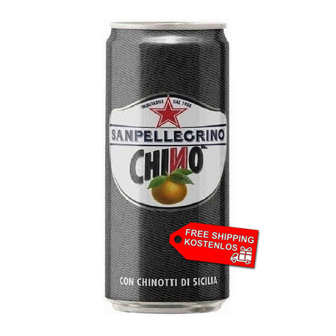 72x San Pellegrino Chinotto Italian soft drink 33cl disposable cans