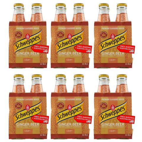 Schweppes Ginger Beer Carbonated with Ginger Flavor ( 24 x 18cl )