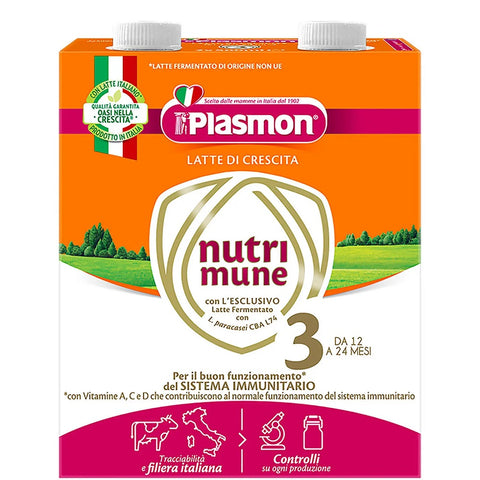 Plasmon Nutri-Mune 3 Latte di Crescita liquido Growth milk liquid 2 x 500 ml