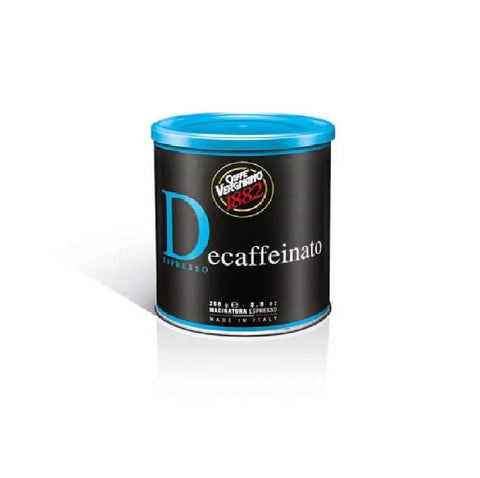 Caffè Vergnano 1882 Decaffeinato Decaffeinated ground coffee in 250g can