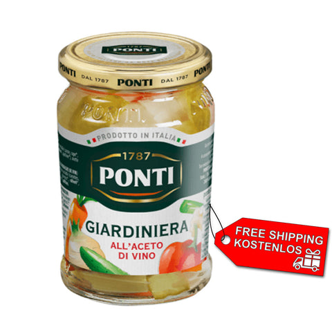 Ponti Giardiniera Pickled Vegetables 290g (free shipping from the U.K.)