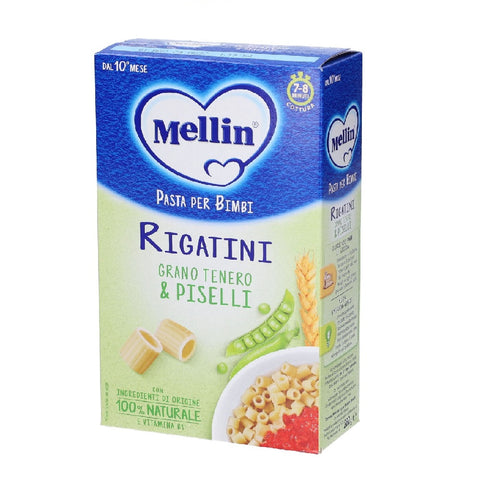 Mellin Rigatini Con Grano Tenero e Piselli Noodles for children 280 g