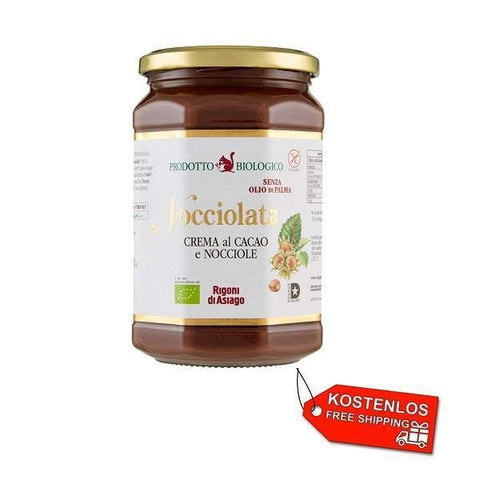 6x Rigoni di Asiago Nocciolata organic gluten-free cocoa and hazelnut cream 700g - Italian Gourmet UK