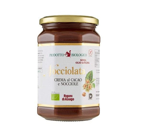 Rigoni di Asiago Nocciolata organic gluten-free cocoa and hazelnut cream 700g - Italian Gourmet UK