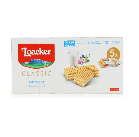 Loacker wafer classic alpine milk  wafers with alpine milk cream 4x45 g