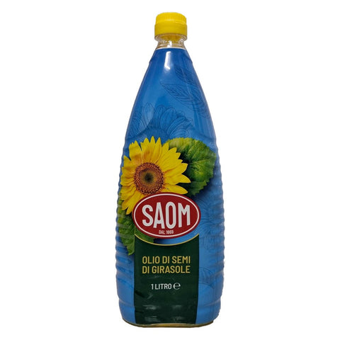 Saom Olio di semi di Girasole Sunflower oil PET 1Lt