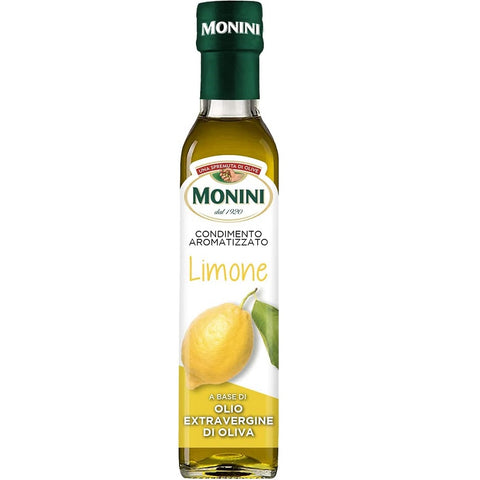 Monini Olio Extra Vergine di Oliva Aromatizzato al Limone Extra Virgin Olive Oil Flavored with Lemon 250ml