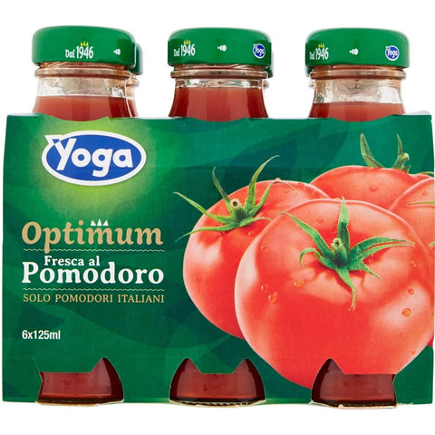 Yoga Optimum Succo di Pomodoro Italiano Italian Tomato Juice 6 x 125ml