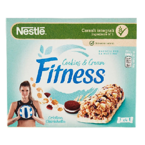 Nestlè Fitness Cookies & Cream barrette 100gr (4x23,5g) - Nestlè Fitness Cookies & Cream bars
