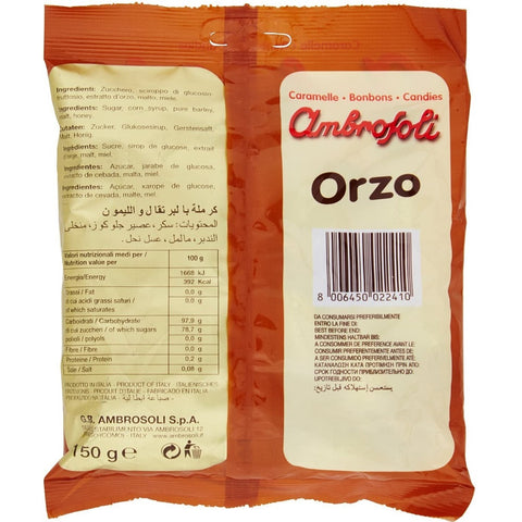 Ambrosoli caramelle orzo Barley hard candies 150g