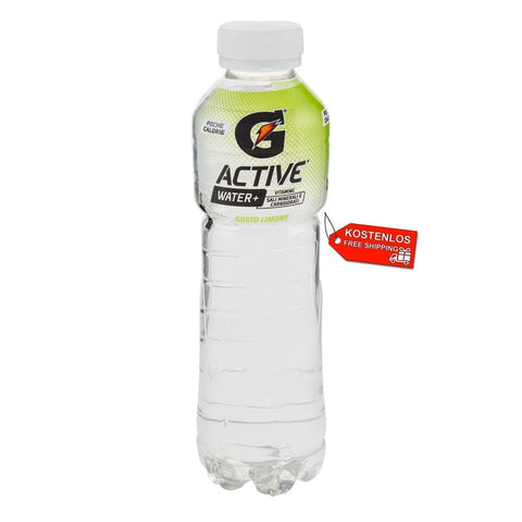 24x Gatorade G-Active Limone Acqua Hydrating Water Lemon 50 c