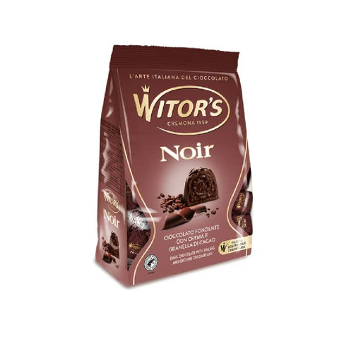 Witor's Noir Dark Chocolate with Cocoa Cream and Cocoa Grain Chocolate Praline 250g pack