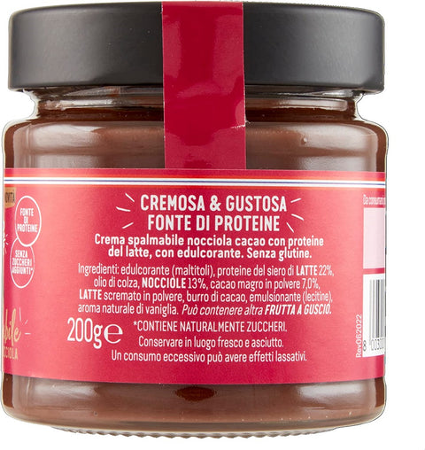 Cameo High Protein Crema Proteica Spalmabile Cacao Nocciola Cocoa Hazelnut Spreadable Protein Cream 200g