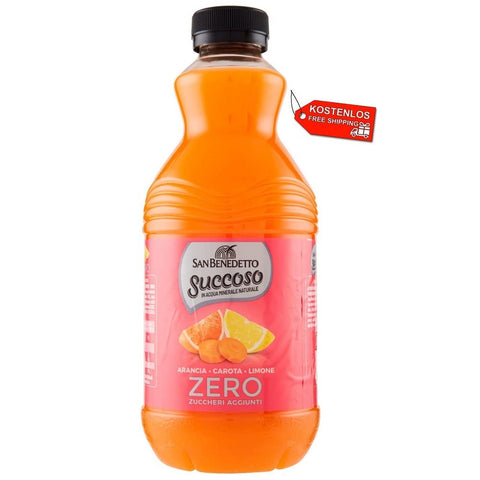 6x San Benedetto Zero Succoso ACE PET without sugar 90cl fruit juice juice