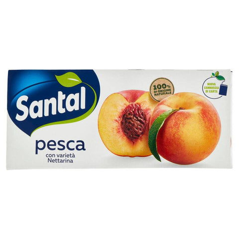Parmalat Santàl Pesca Peach Juice Fruit Juice Soft Drink Soft Drink Brik 3x200ml