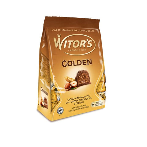 Witor's Golden milk chocolate with hazelnut cream and cereal chocolate praline 250g pack