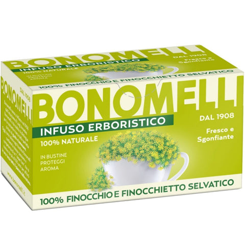 Bonomelli Infusi Erboristici Finocchio e Finocchietto Selvatico Infusion with herb fennel and wild fennel Pack of 16 filters