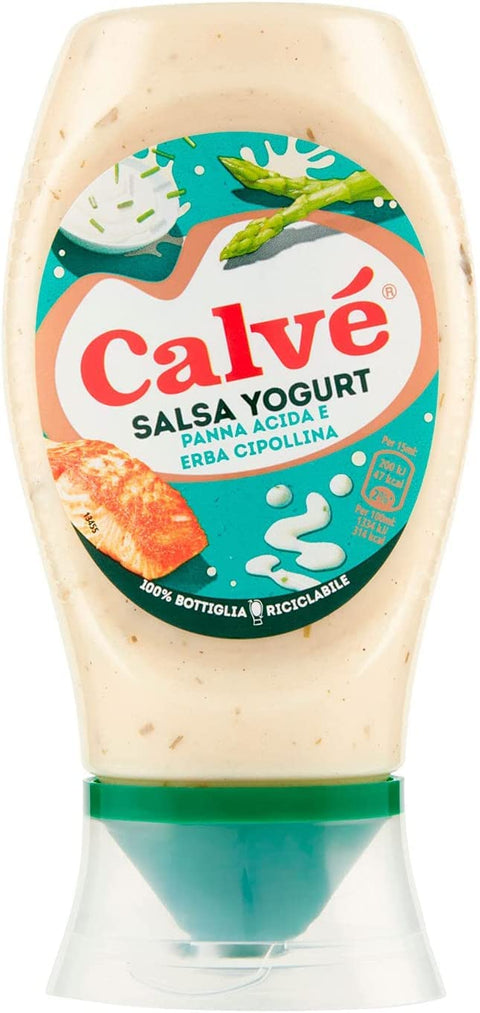 Calvè Salsa Yogurt, con panna acida ed erba cipollina yoghurt sauce, with sour cream and chives 240ml