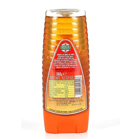 Ambrosoli Easy Dosaggio Facile Miele di Fiori Blossom Honey Mixture 360g Squeeze Honey