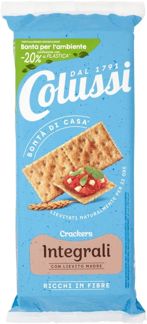 Colussi Crackers integrali - whole wheat Whole grain crackers 500 g