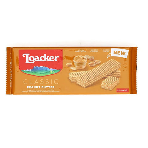 Loacker Wafer Classic Peanut Butter waffles with peanut cream peanut butter 175g