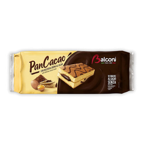 Balconi PanCacao Snack al Cacao Soft sponge cake and sweet cocoa cream 280g