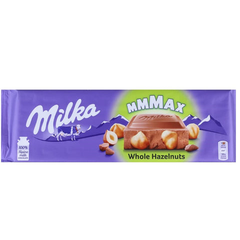 Milka MMMAX Whole Hazelnuts Schokoladentafel Milchschokolade 270g