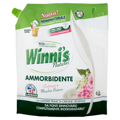 Winni's Hypoallergenic Fabric Softener with Heliotrope and White Moss 1.47 L