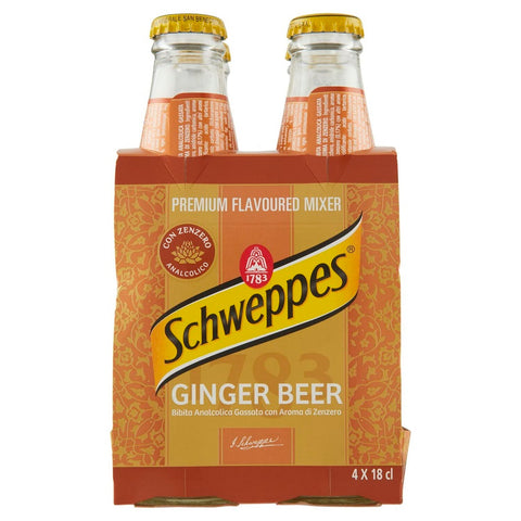 Schweppes Ginger Beer Carbonated with Ginger Flavor ( 4 x 18cl )