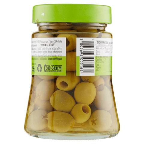 D'Amico Olive Verdi Snocciolate in Salamoia Pitted Green Olives in Brine 290g