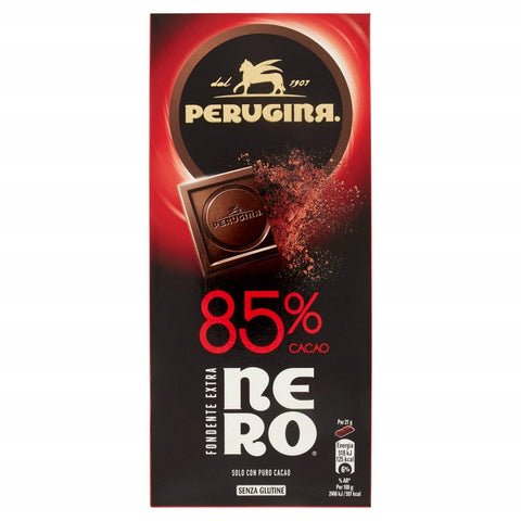 Perugina Fondente Extra 85% dark Italian chocolate cocoa 80g