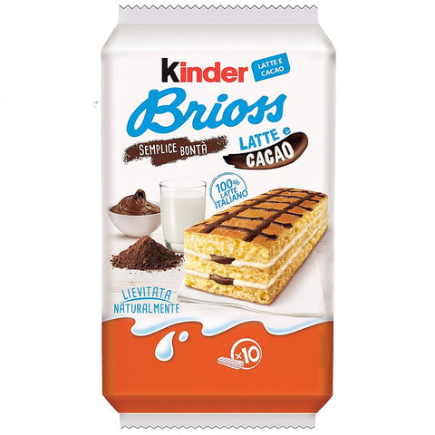 Kinder Ferrero Brioss cakes with milk and cocoa 10x 30gr