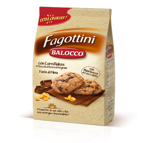 Balocco Fagottini Integrali Cookies with corn flakes and chocolate drops 700g